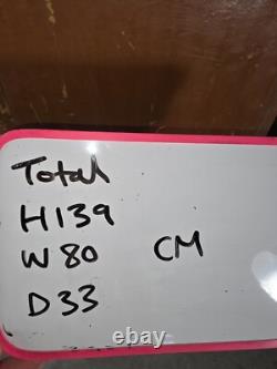 Vintage Reclaimed Indian Glazed Wooden Free Standing Kitchen Drinks Cabinet