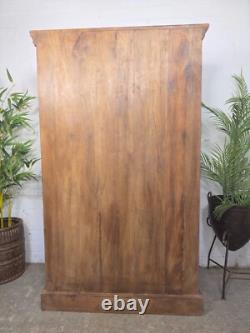Vintage Reclaimed Indian Glazed Wooden Free Standing Kitchen Drinks Cabinet