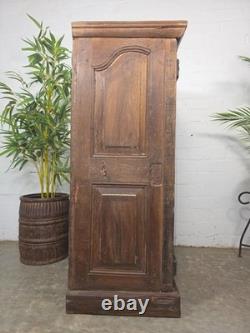 Vintage Reclaimed Indian Solid Wooden Kitchen Drinks Cabinet Cupboard Armoire