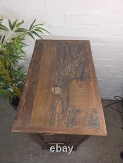 Vintage Reclaimed Indian Solid Wooden Kitchen Drinks Cabinet Cupboard Armoire