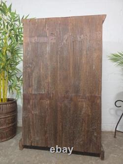 Vintage Reclaimed Indian Solid Wooden Kitchen Drinks Cabinet Cupboard Armoire