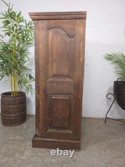 Vintage Reclaimed Indian Solid Wooden Kitchen Drinks Cabinet Cupboard Armoire