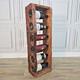 Vintage Reclaimed Rustic Solid Wood Wine Rack Holder 6 Bottles Pine Handmade