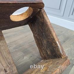 Vintage Reclaimed Wine Rack Rustic Solid Wood Holder 6 Bottles Pine Handmade