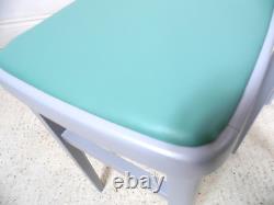 Vintage Retro 1950s 1960s Centa Kitchen Formica Painted grey restored Stools B