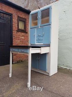 Vintage Retro 1950s Kitchen Larder Cabinet Cupboard With Pull Out Table