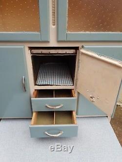 Vintage Retro 1950s Kitchen Larder Cabinet Cupboard With Pull Out Table