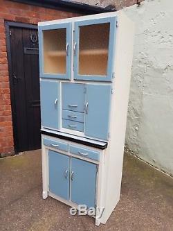 Vintage Retro 1950s Kitchen Larder Cabinet Cupboard With Pull Out Table