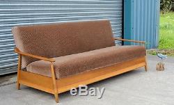 Vintage Retro 1960's Scandinavian Sofa Double Bed Made In Finland