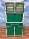 Vintage Retro 50's 60's Kitchenette Larder Unit Cabinet In Green And White
