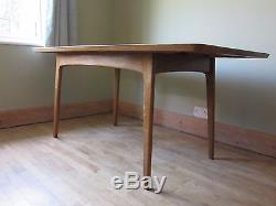 Vintage Retro Alfred Cox Heals I950s Walnut and Rosewood Extending Dining Table