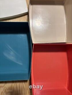 Vintage Retro Capri Stackable Container Cake Biscuits Scones + Sugar Container