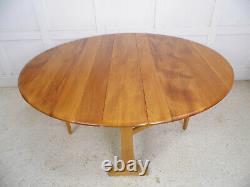 Vintage Retro ERCOL Elm 610 model windsor dining kitchen Slimline table 60s