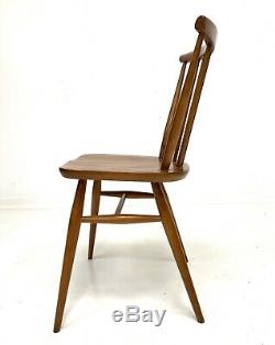 Vintage Retro Ercol Golden Dawn Stick Back Kitchen / Dining Chairs X 4