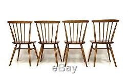 Vintage Retro Ercol Golden Dawn Stick Back Kitchen / Dining Chairs X 4