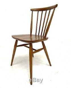 Vintage Retro Ercol Golden Dawn Stick Back Kitchen / Dining Chairs X 4