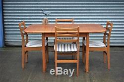 Vintage Retro Extending Dining Table And 4 Chairs