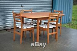 Vintage Retro Extending Dining Table And 4 Chairs