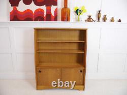 Vintage Retro Herbert E. Gibbs light Oak Bookcase display cabinet 1960s design