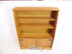 Vintage Retro Herbert E. Gibbs light Oak Bookcase display cabinet 1960s design