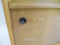 Vintage Retro Herbert E. Gibbs light Oak Bookcase display cabinet 1960s design