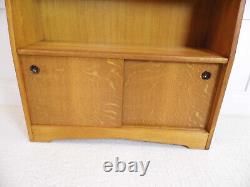 Vintage Retro Herbert E. Gibbs light Oak Bookcase display cabinet 1960s design