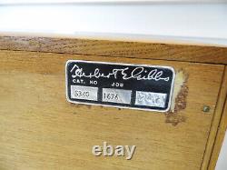 Vintage Retro Herbert E. Gibbs light Oak Bookcase display cabinet 1960s design