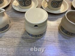 Vintage Retro Kiln Craft Bacchus 18 Pieces Inc Jam Jar See Photos