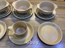 Vintage Retro Kiln Craft Bacchus 18 Pieces Inc Jam Jar See Photos