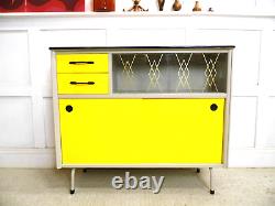 Vintage Retro Kitchen Cabinet Sideboard Display cabinet Formica 1950s