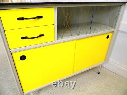 Vintage Retro Kitchen Cabinet Sideboard Display cabinet Formica 1950s