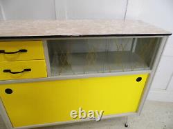 Vintage Retro Kitchen Cabinet Sideboard Display cabinet Formica 1950s