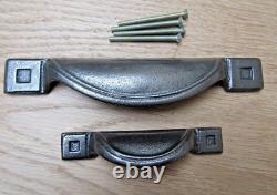 Vintage Retro Kitchen Cup Cupped Chest Drawer Cabinet Cupboard Pull Handle