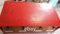 Vintage Retro Krestline Kitchen Cabinet Box Canister Set AS IS Drawers Tin DHB
