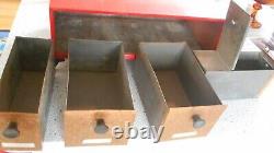 Vintage Retro Krestline Kitchen Cabinet Box Canister Set AS IS Drawers Tin DHB