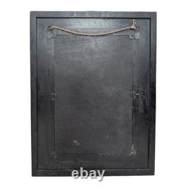 Vintage Retro Large Faux Alligator Crocodile Framed Wall Mirror