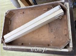 Vintage Retro MID Century Formica Dining Kitchen Table Red Melamine Wooden Wood