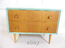 Vintage Retro Meredew Furniture Chest of Drawers TV Stand Storage Painted 60s