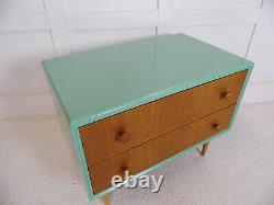 Vintage Retro Meredew Furniture Chest of Drawers TV Stand Storage Painted 60s