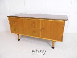 Vintage Retro Meredew Furniture Petite Sideboard TV Stand Storage Formica 1960s