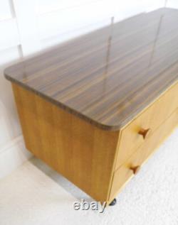 Vintage Retro Meredew Furniture Petite Sideboard TV Stand Storage Formica 1960s