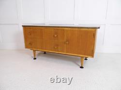 Vintage Retro Meredew Furniture Petite Sideboard TV Stand Storage Formica 1960s