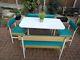 Vintage Retro Mid Century Dining Table Chairs And Benches (formica)