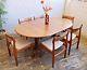 Vintage Retro Mid Century Modern Danish Teak Extending Dining Table And 6 Chairs