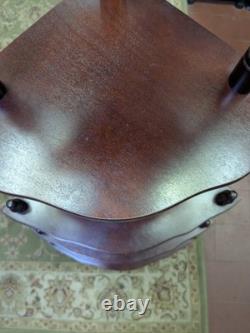 Vintage Retro Mid Century Wooden Whatnot 5 Tier Corner Plant / Shelf Stand Decor