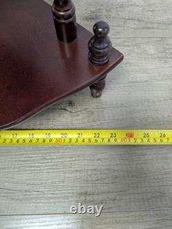 Vintage Retro Mid Century Wooden Whatnot 5 Tier Corner Plant / Shelf Stand Decor