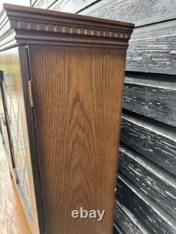 Vintage Retro Mid century Wooden Glass Display Cabinet Storage Kitchen Cupboard