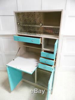Vintage Retro Midcentury Hygena Kitchen Larder Storage Cabinet 50s chic Painted