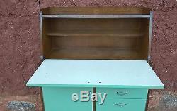 Vintage Retro Oak Kitchen Unit / Sideboard (TORQUAY)