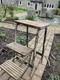 Vintage Retro Old School Stool Fold Up Kitchen Step Ladder Stand